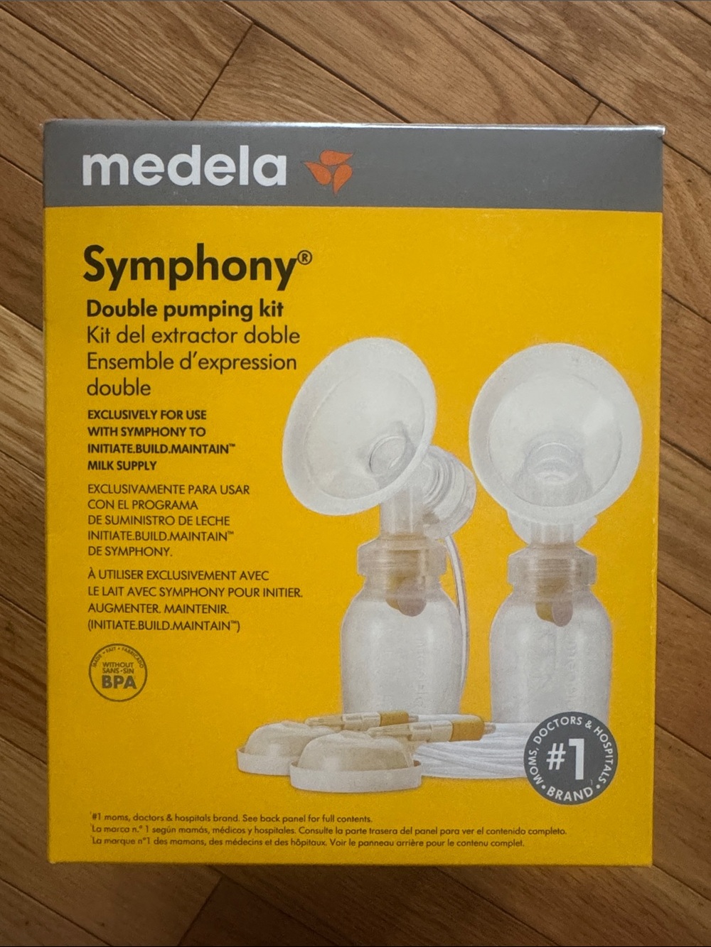 Medela Symphony Double Pumping Kit - Yellow/White